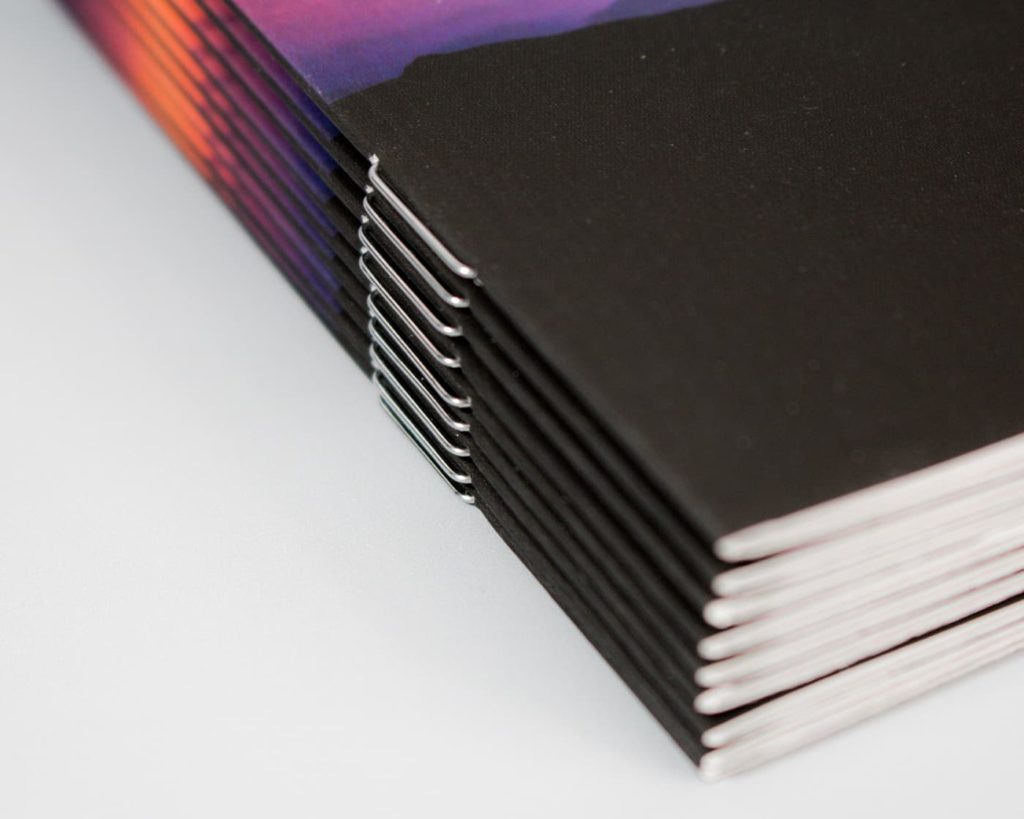 laminated and stapled Brochure Printing