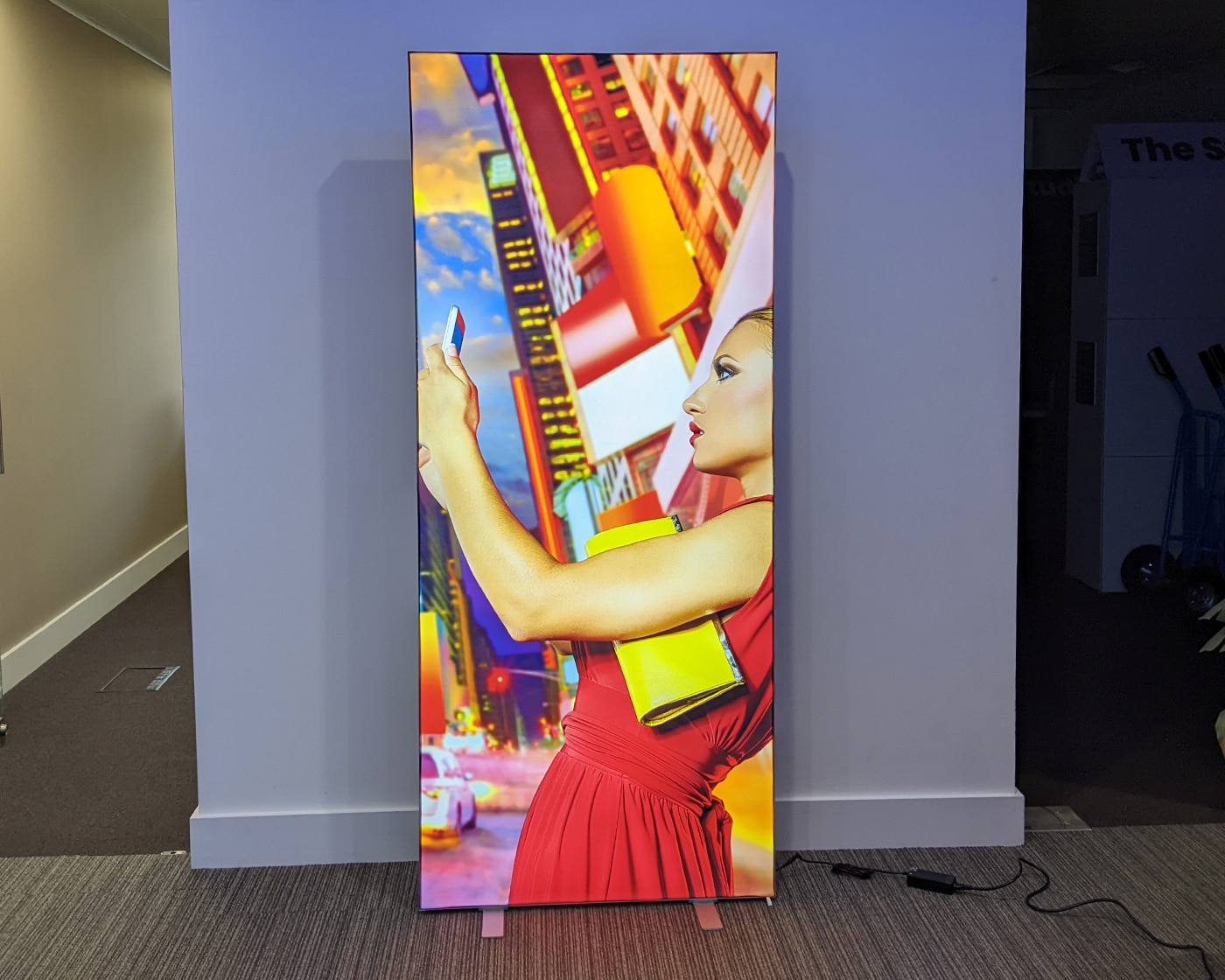 Portable Fabric Backlit Lightbox Exhibition Banner Stand
