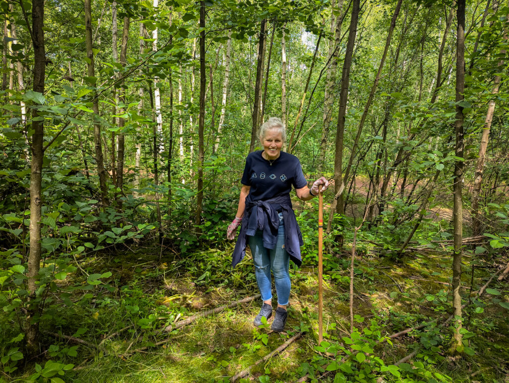 Penny from the Far'n'Beyond team at Rothwell Country Park