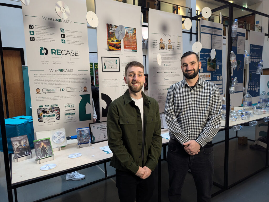 Sam at the University Packaging Exhibition