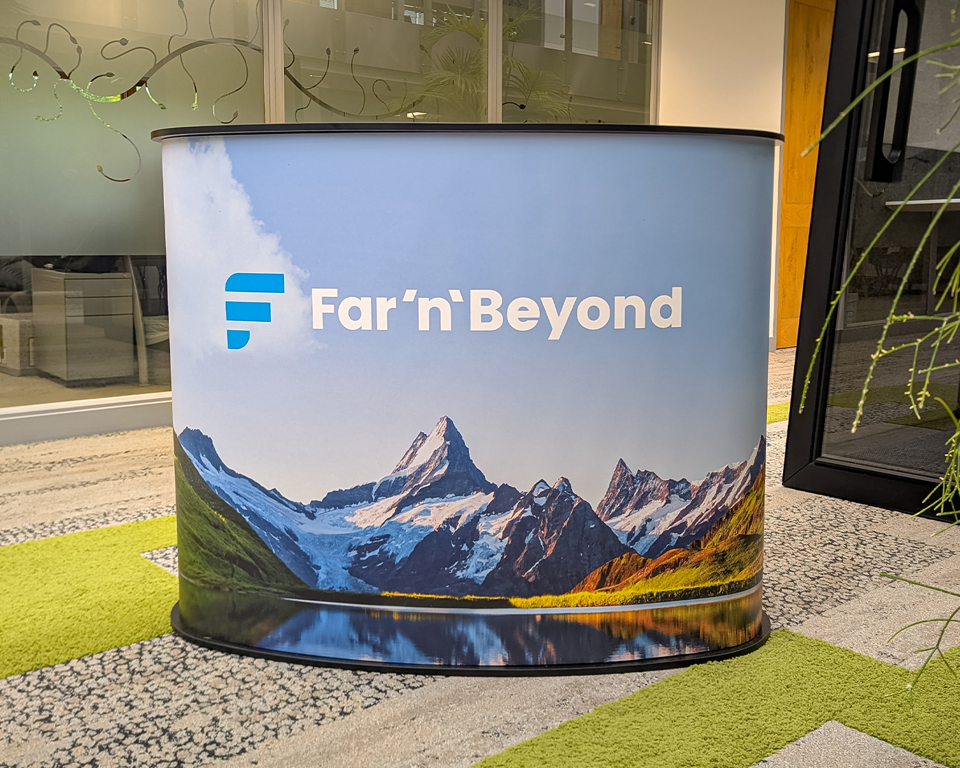Portable Reception Counter | FarnBeyond | Design Print Digital